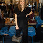 TRAFFIC PEOPLE "GRACE" SATIN FLUTTER SLEEVE JUMPSUIT