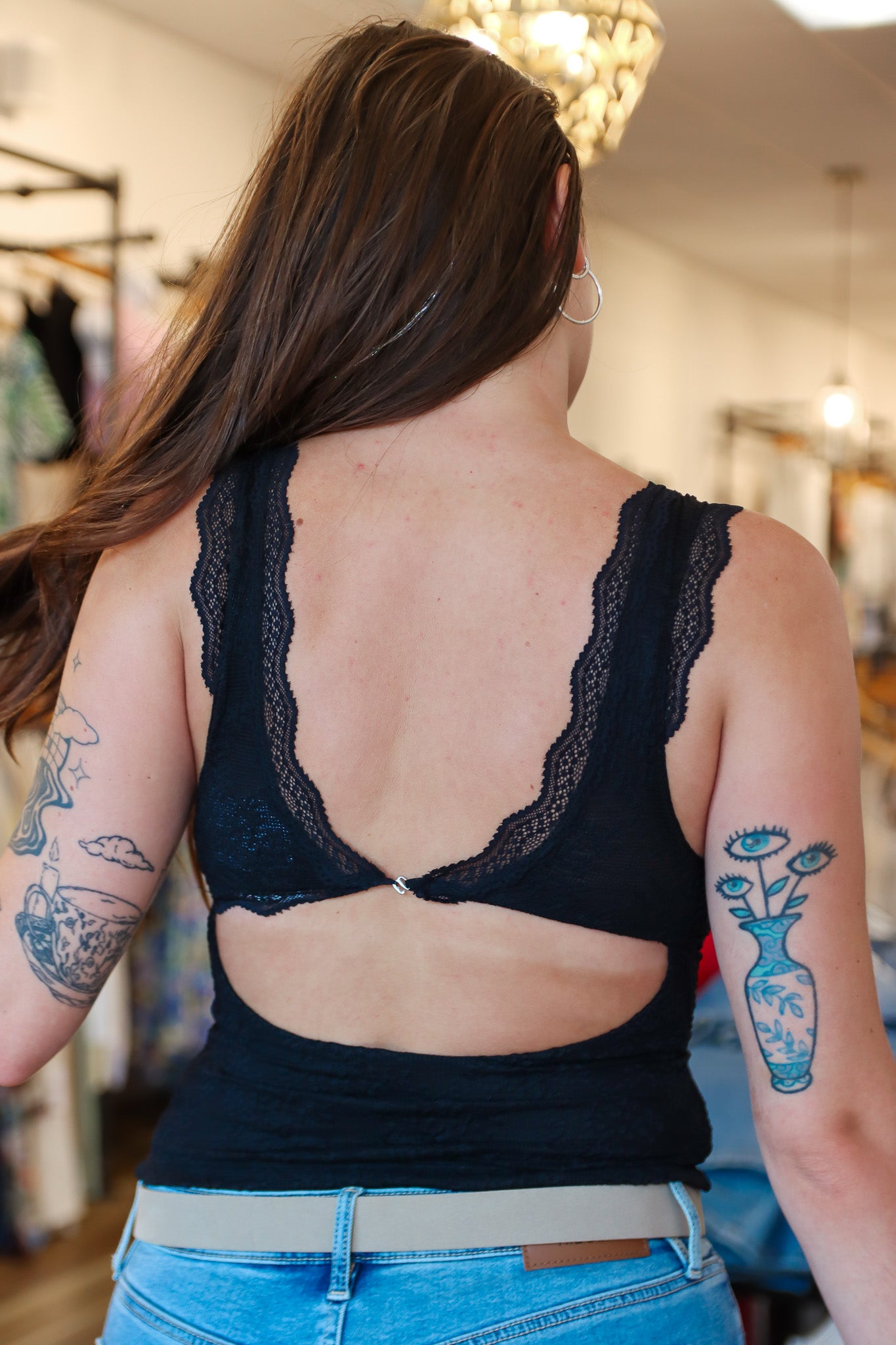 FREE PEOPLE “LOVED YOU FIRST” LACE TANK