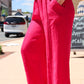 MILIO MILANO LINEN OPEN STITCH WIDE LEG PANTS