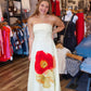 ASTR THE LABEL “XIMENA” STRAPLESS FLORAL MAXI DRESS