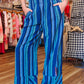 FREE PEOPLE “DAYS END” SOLAR LINEN STRIPE PANT