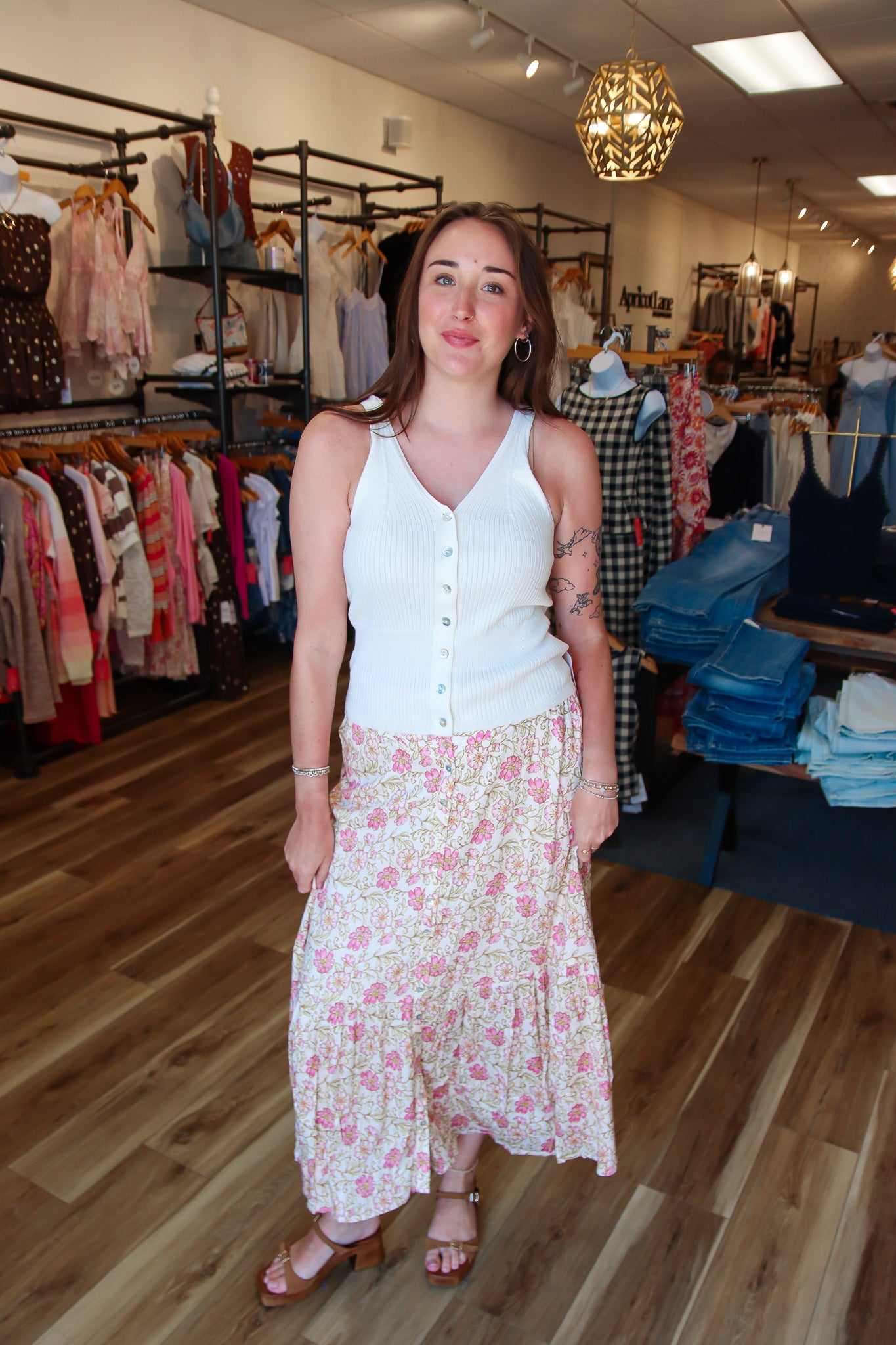 SALTWATER LUXE “DAGNY” MIDI SKIRT