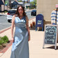 LUCY PARIS "CHANDLER" COWL NECK DRESS