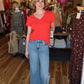 DEAR JOHN “VANYA” V-NECK TEE