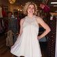 APRICOT CROCHET TOP TIERED DRESS