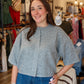 PINCH BUTTON DOWN SHORT SLEEVE SWEATER
