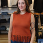 NEEDII FRINGE BOTTOM SWEATER VEST