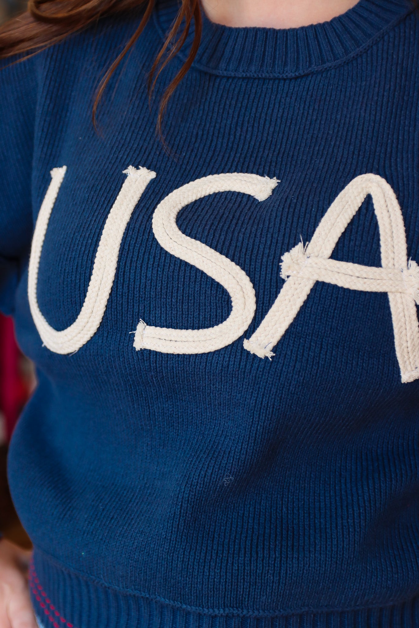 BY TOGETHER “USA” LONG SLEEVE SWEATER
