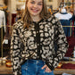 KUT FROM THE KLOTH "SADIE" ANIMAL PRINT CARDIGAN