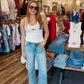 HIDDEN LOWRISE CROPPED ELLA CLASSIC STRAIGHT JEAN