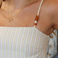 NEEDII BEADED SHOULDER SHIFT MINI DRESS