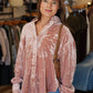 FREE PEOPLE "LEXI" VELVET SHIRT