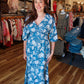 MOLLY BRACKEN “DIVIYA” SLEEVED MAXI DRESS
