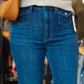 LIVERPOOL “HANNAH” PATCH POCKET FLARE JEAN
