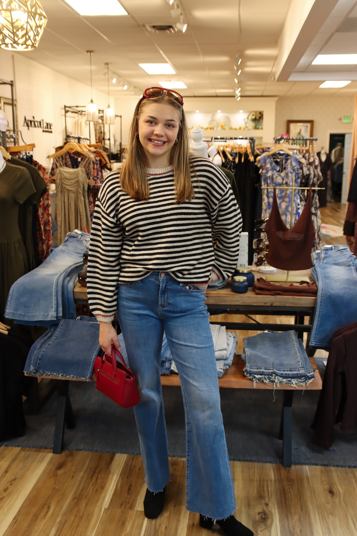SALTWATER LUXE “KIRRA” STRIPE SWEATER