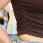 SAGE THE LABEL "SWEETIE" MOCK NECK TANK