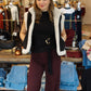 ELAN REVERSIBLE FUR/LEATHER VEST