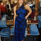 DRESS FORUM "DEEP DAPHNE" ONE SHOULDER MAXI