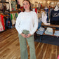 DEAR JOHN “MICAH” TIE FRONT DENIM PANT