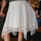 LUCY PARIS “LALI” LACE TRIM MIDI SKIRT