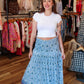FREE PEOPLE “RAVENNA” PRINTED MAXI SKIRT