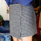 Leon Houndstooth Mini Skirt