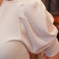 PUFF SLEEVE V NECK TOP