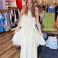LUCY PARIS “EMERY” RUFFLE HALTER DRESS