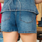RD STYLE “FIONA” STRETCH DENIM WRAP SKORT