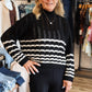 ELYZA KNIT STRIPE SWEATER