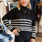 ELYZA KNIT STRIPE SWEATER