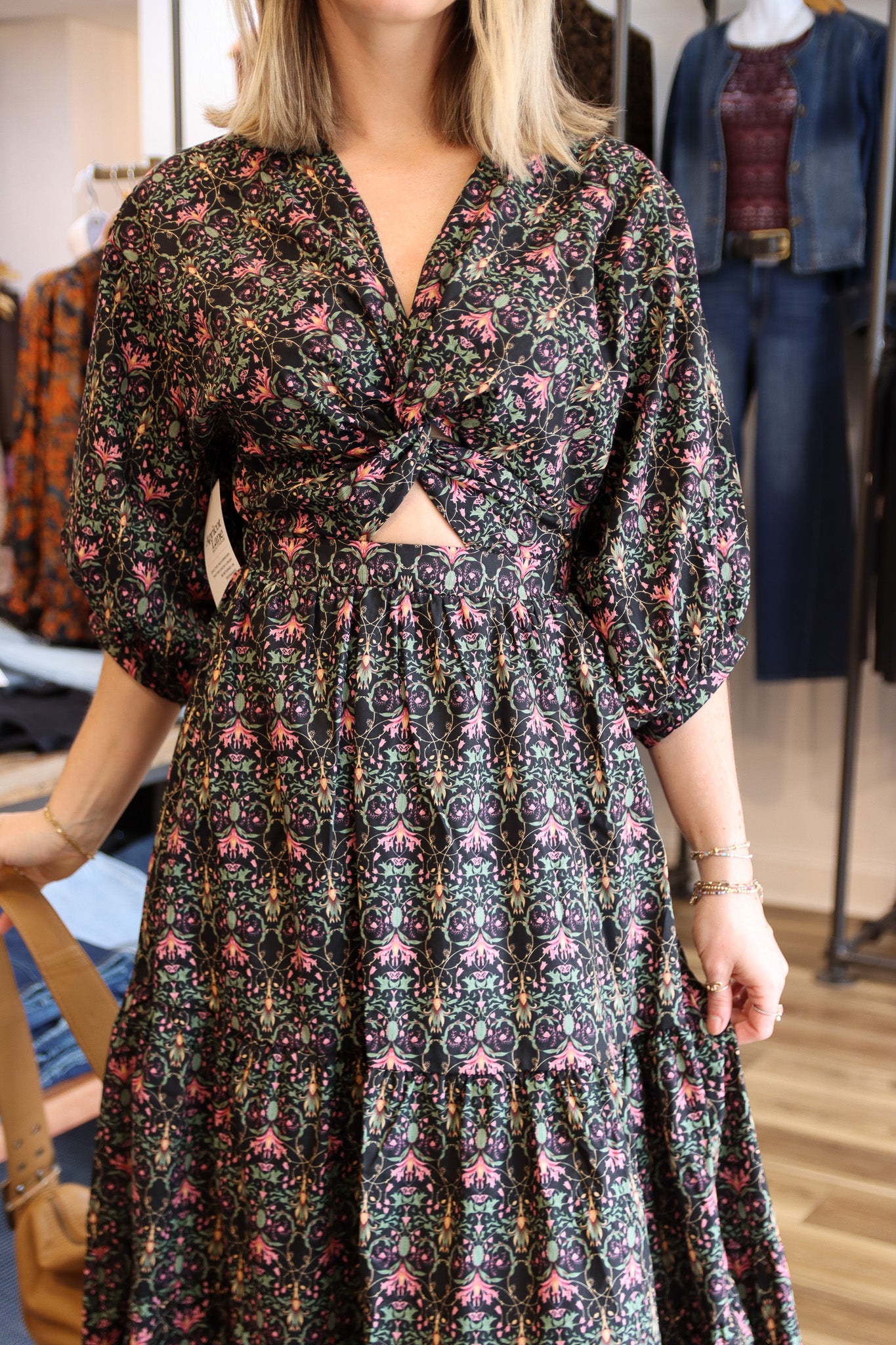 INDIGO GARDEN MAXI DRESS