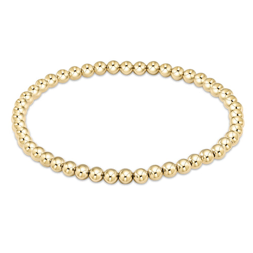 Classic Gold 4 MM Bead Bracelet