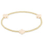 Signature Cross Gold Pattern 3 MM Bead Bracelet