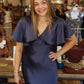 ASTR “JAMIE” CAPE SLEEVE MAXI DRESS