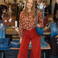 FREE PEOPLE “LIBRE” CORD WIDE LEG PANT