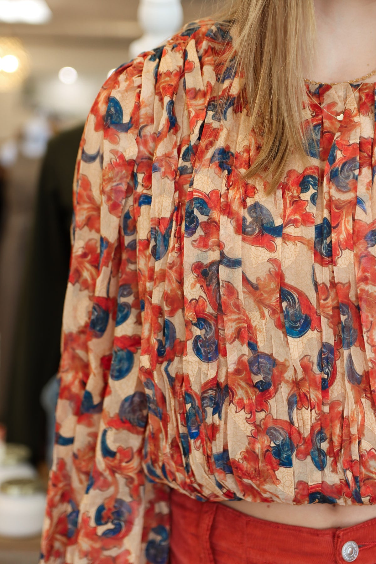 TRAFFIC PEOPLE “THE FALLEN” SCRUNCH WAIST TOP