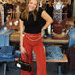 FREE PEOPLE “LIBRE” CORD WIDE LEG PANT