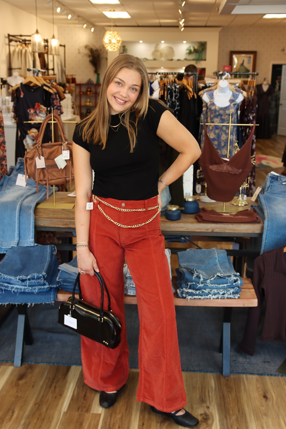 FREE PEOPLE “LIBRE” CORD WIDE LEG PANT