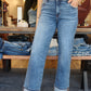 HIDDEN “ELLA” CUFFED CLASSIC STRAIGHT JEAN