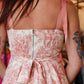 MABLE BOARDER PRINTED HIGH-LOW MAXI DRESS
