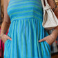 MEET ME IN SANTORINI “COASTAL DRIFT” MAXI DRESS