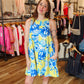 FATE “STACY” FLORAL SHIFT MINI DRESS