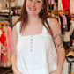 MIOU MUSE STITCH DETAIL SLEEVELESS TOP