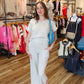 SUZY D “SULTAN” WIDE LEG LINEN PANTS