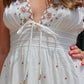 ELAN EMBROIDERED HALTER MAXI DRESS