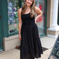 ELAN “STACY” EYELET MAXI DRESS