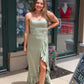 DRESS FORUM CRISSCROSS BACK HIGH LOW DRESS