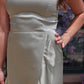 DRESS FORUM CRISSCROSS BACK HIGH LOW DRESS