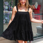 ELAN FLOWY TIERED MINI DRESS